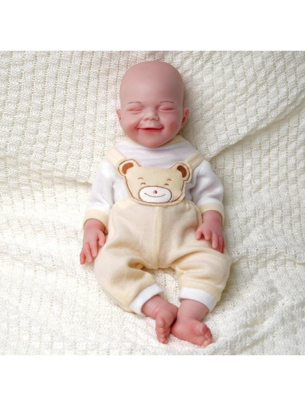 18" Full Silicone Reborn Baby Doll Boy - Realistic 6.6lbs for Collectors & Gifts